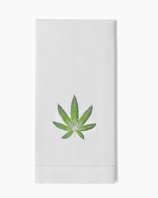Cannabis Leaf Hand Towel