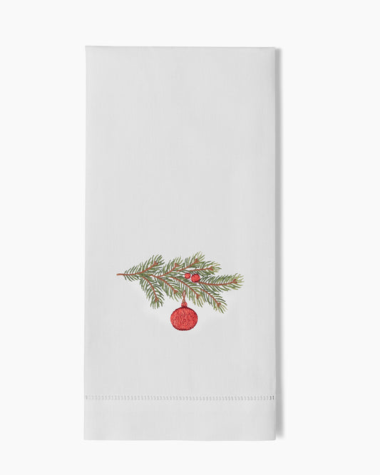 Pine Bough Ornament Hand Towel