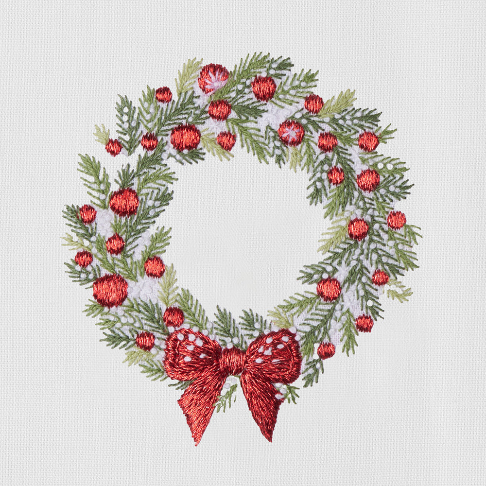 Wreath Snow Tissue Box Cover - Thumbnail 2