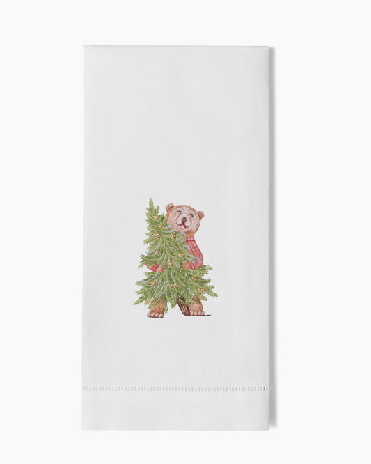 Bear Tree Hug Hand Towel