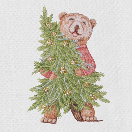 Bear Tree Hug Hand Towel
