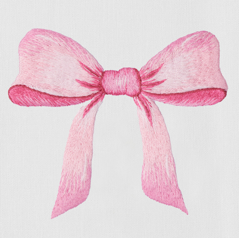 Pink Bow Hand Towel