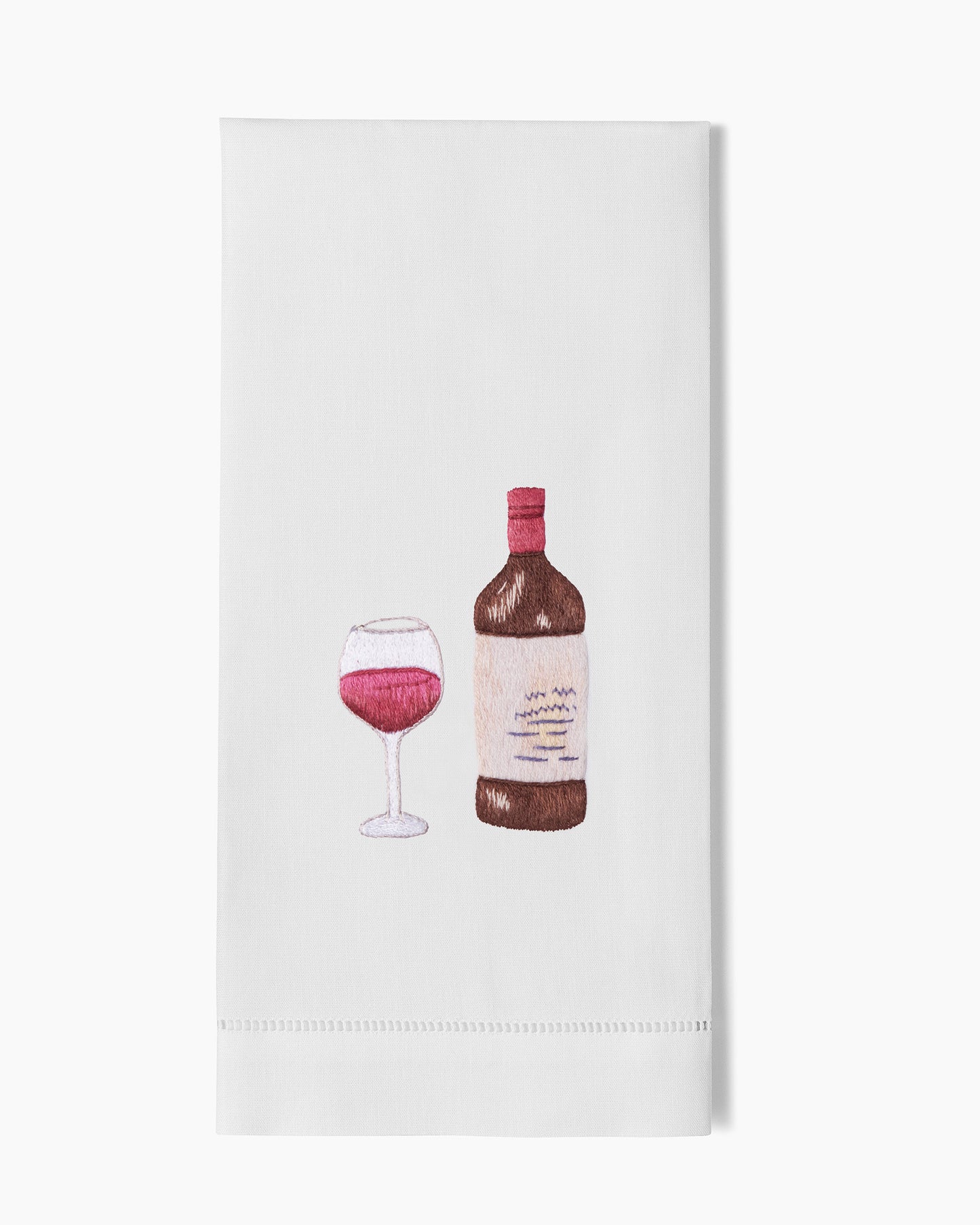 Red Wine Time Hand Towel