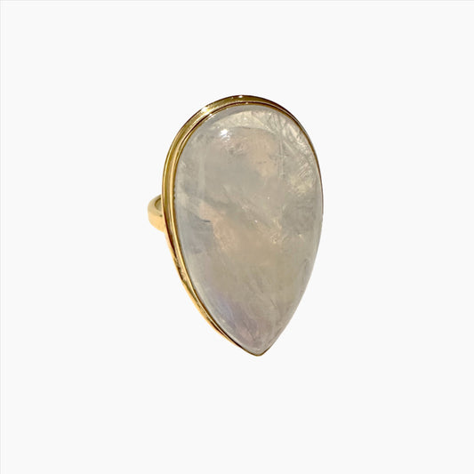 Image of Gemstone Ring: #50 Moonstone, Size 8