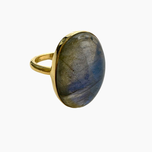 Image of Gemstone Ring: #58 Labradorite, Size 11