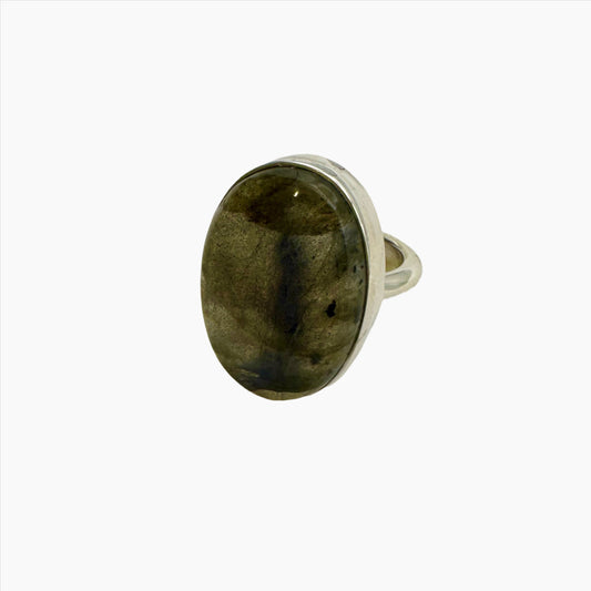 Gemstone Ring: #59 Labradorite, Size 7