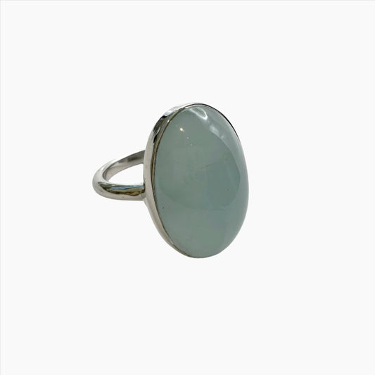 Image of Gemstone Ring: #62 Aquamarine, Size 11