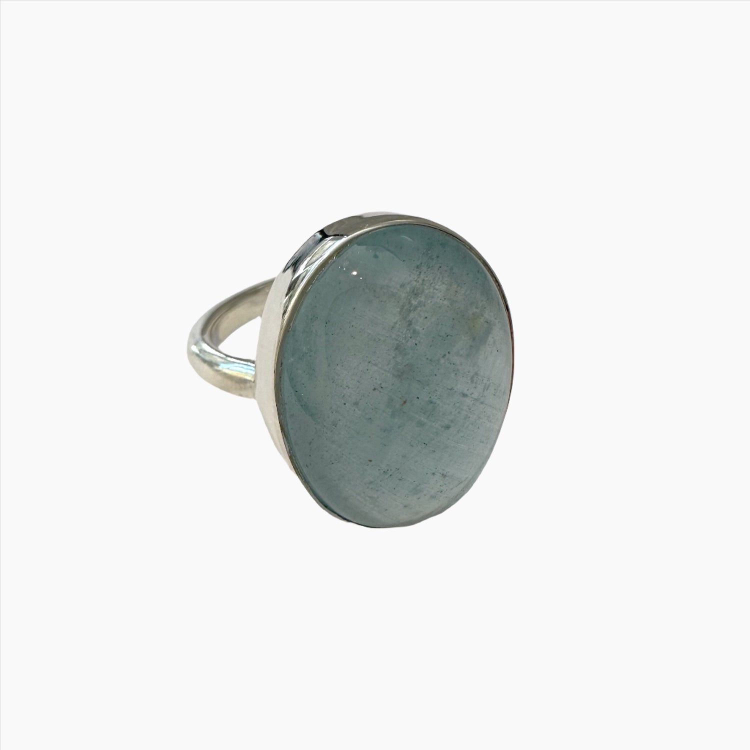 Image of Gemstone Ring: #65 Aquamarine, Size 10