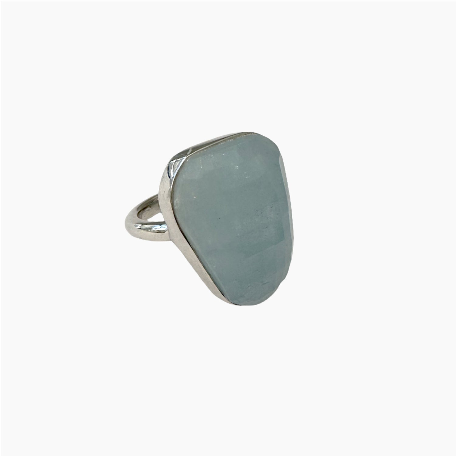 Image of Gemstone Ring: #67 Aquamarine, Size 6.5