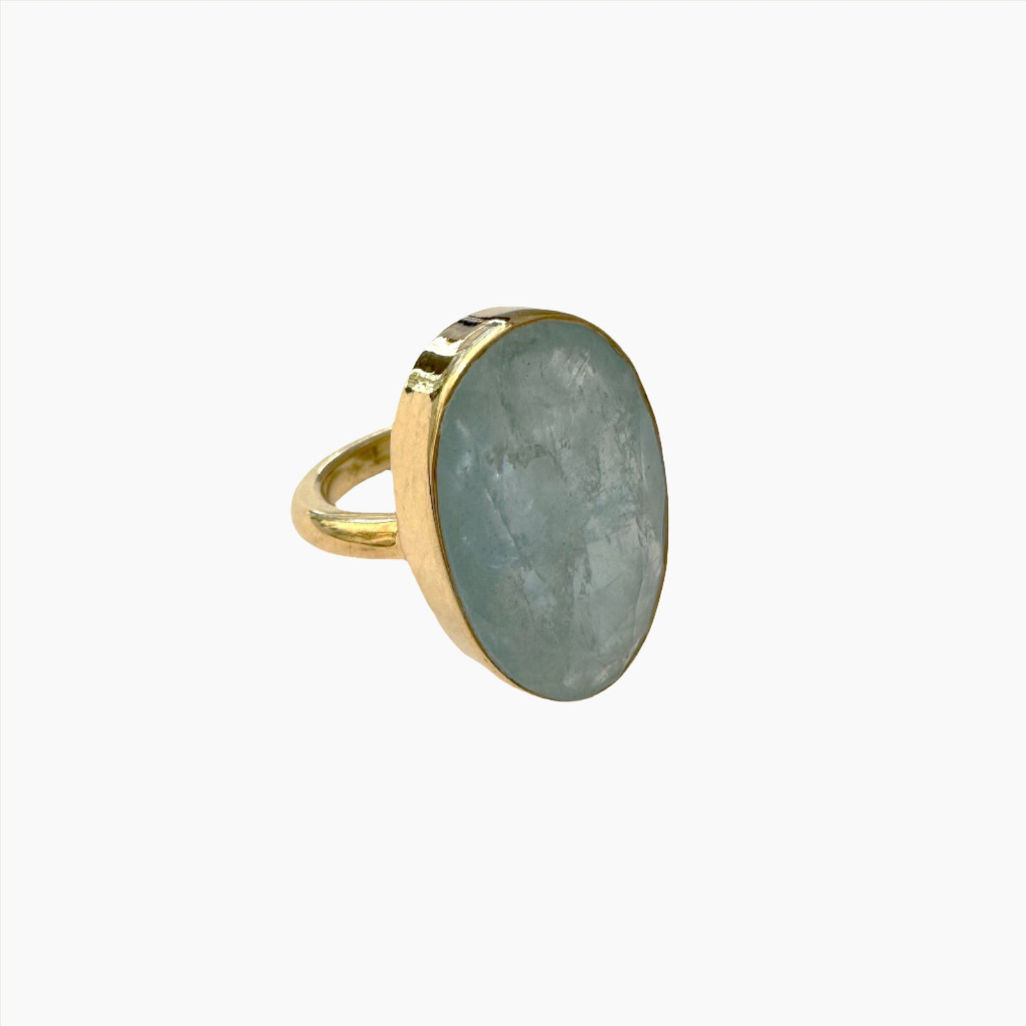 Image of Gemstone Ring: #68 Aquamarine, Size 6.5