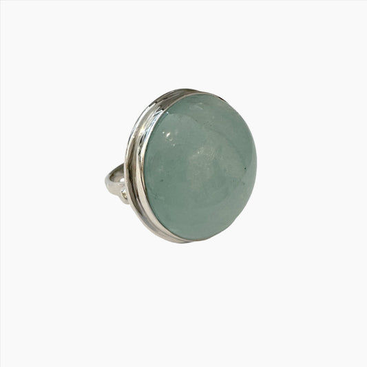 Image of Gemstone Ring: #69 Aquamarine, Size 6.5