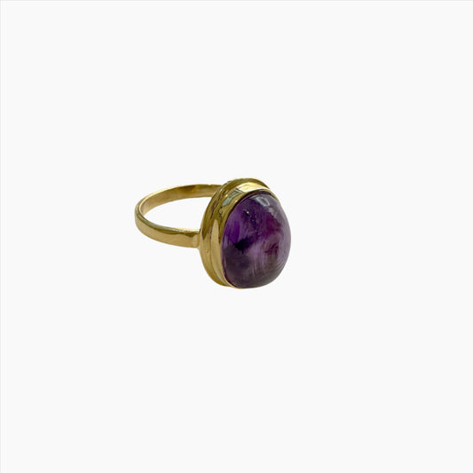 Image of Gemstone Ring: #77 Amethyst, Size 8