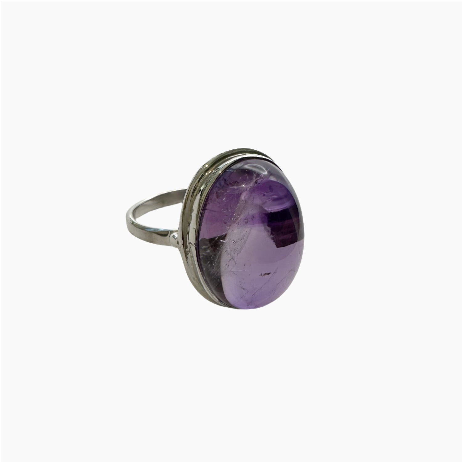 Image of Gemstone Ring: #80 Amethyst, Size 10