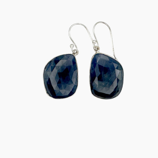 Image of Gemstone Earrings: #99 Sapphire Blue