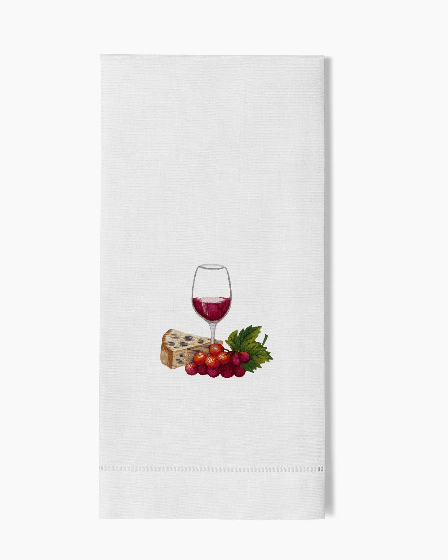 Image of Henry Handwork Apero Red Handtowel.