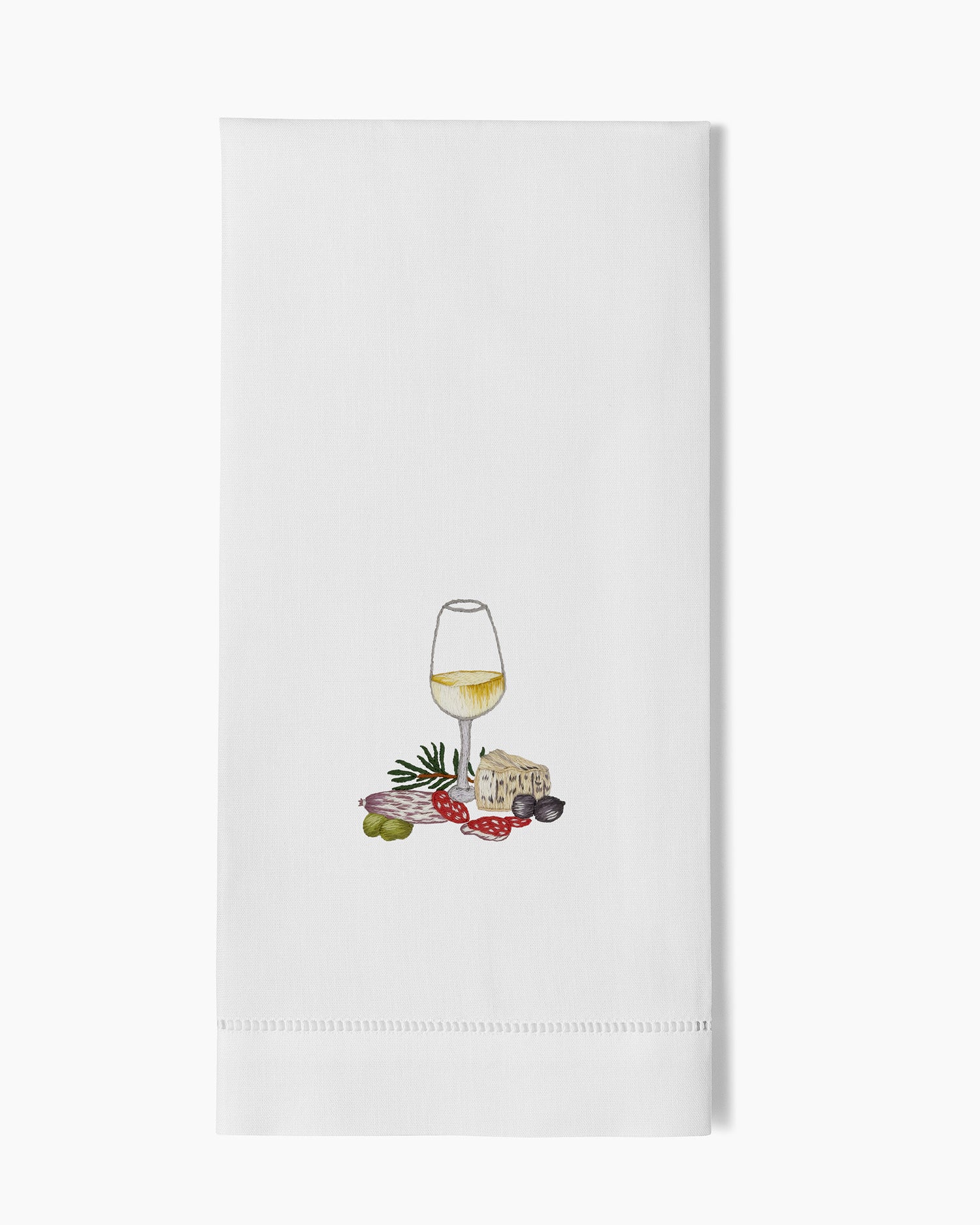 Image of Henry Handwork Apero White Handtowel.