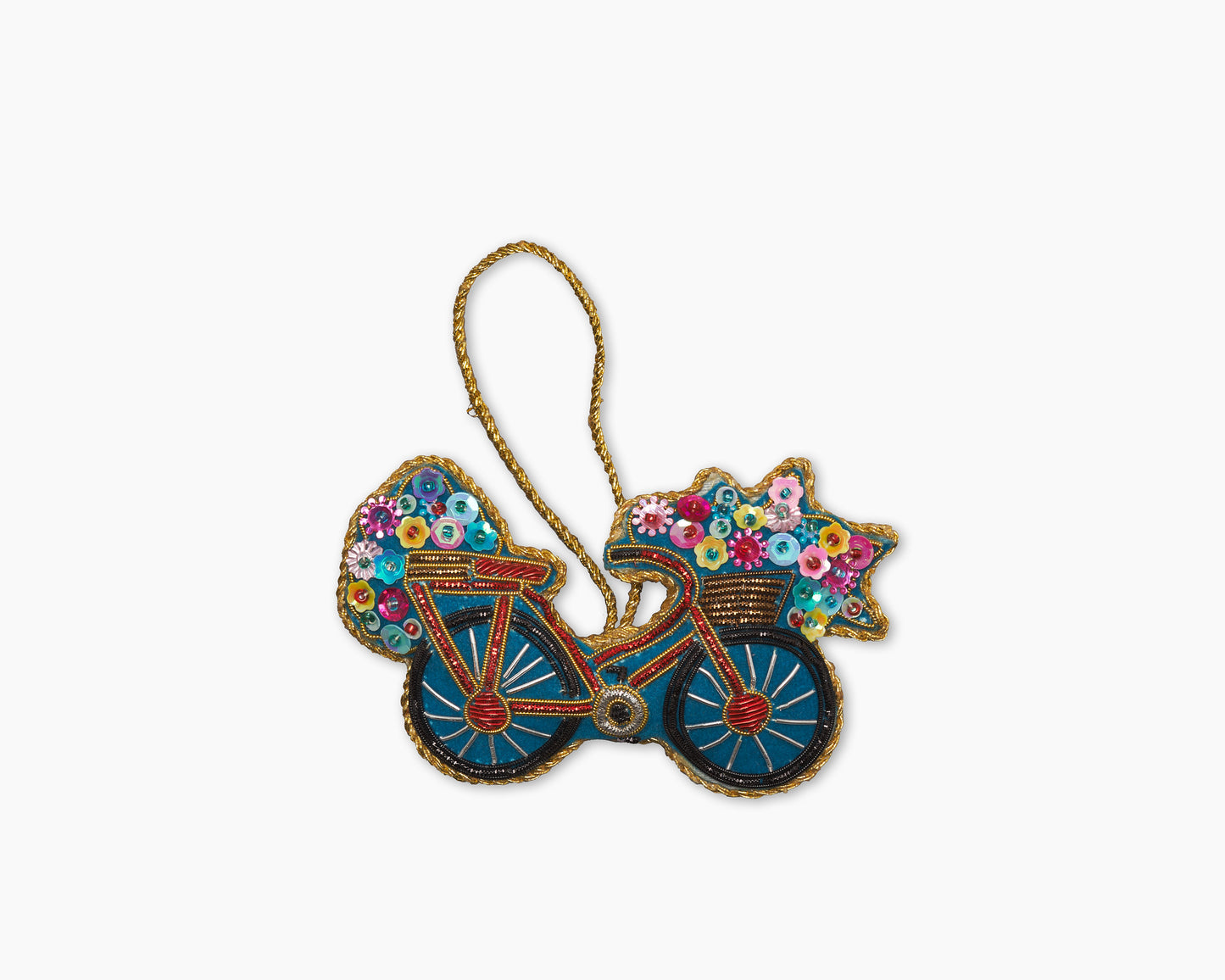 Bicycle Flowers Ornament