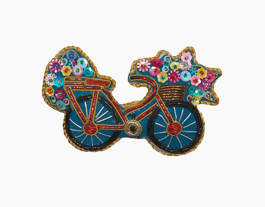 Bicycle Flowers Ornament