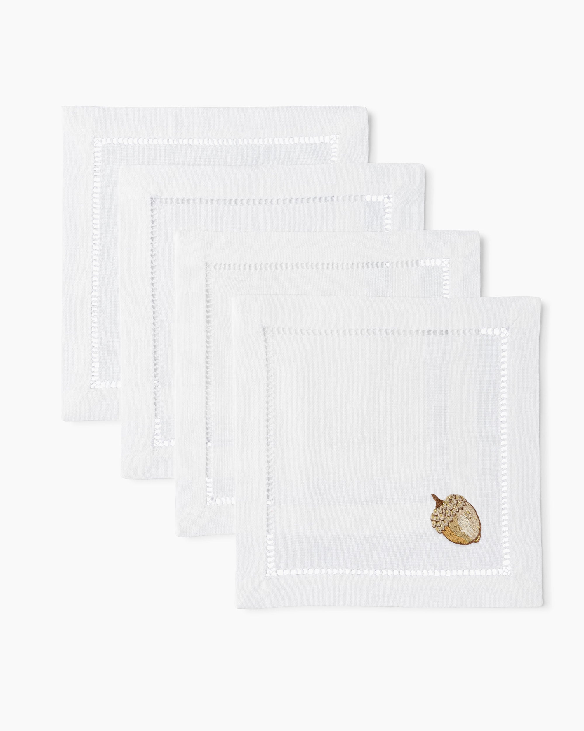 Acorn Gold Cocktail Napkins - Thumbnail 2