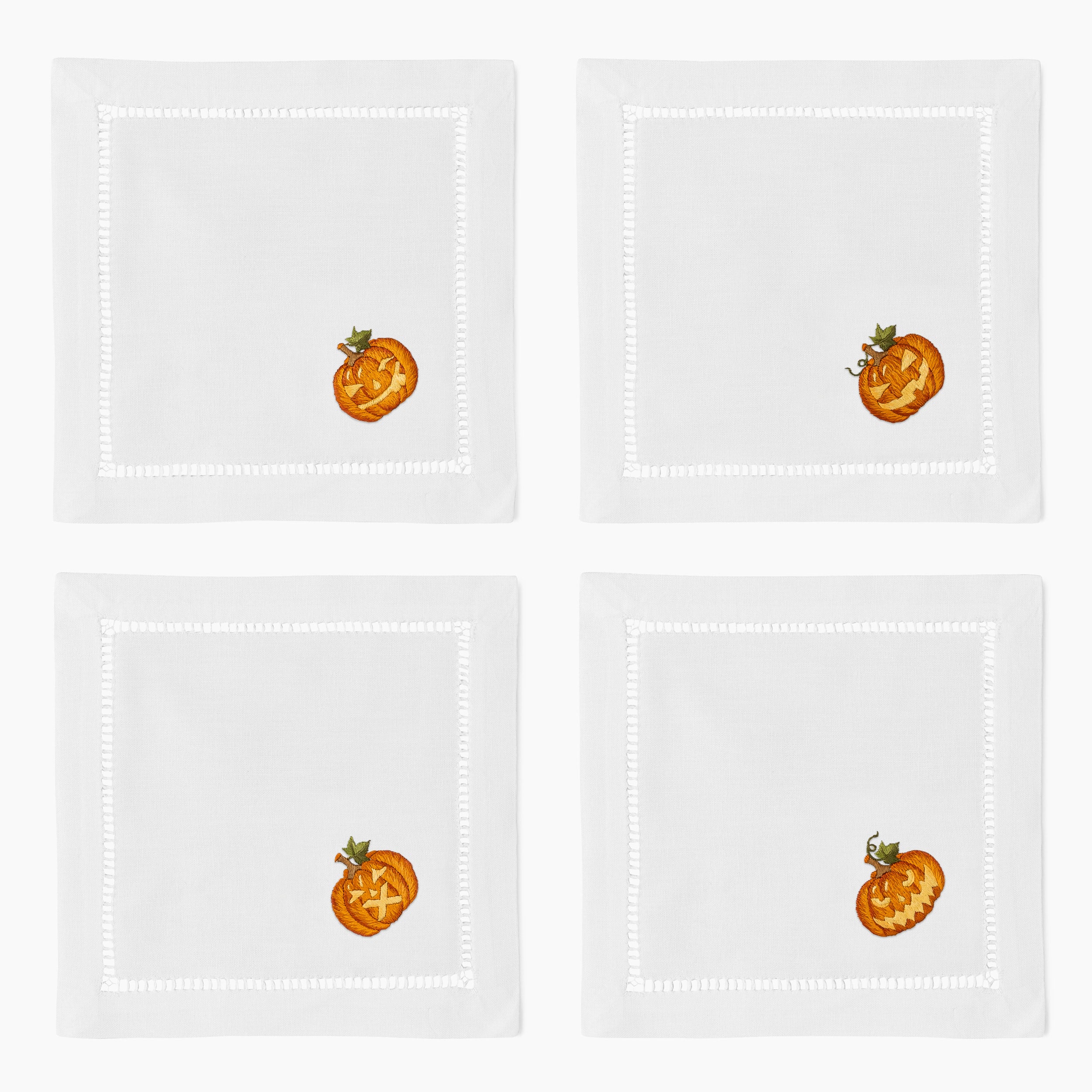 Carved Pumpkins Cocktail Napkins