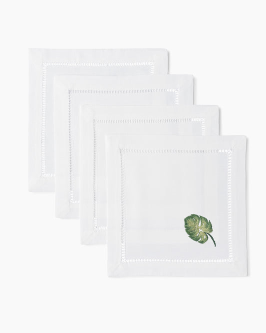 Tropical Leaf Cocktail Napkins