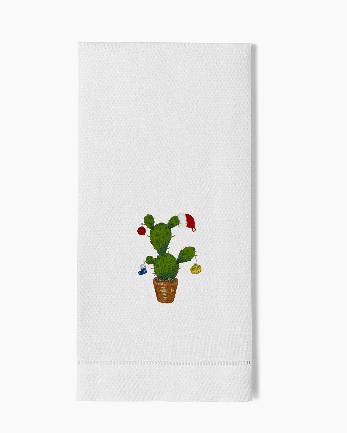 Cactus Christmas Hand Towel