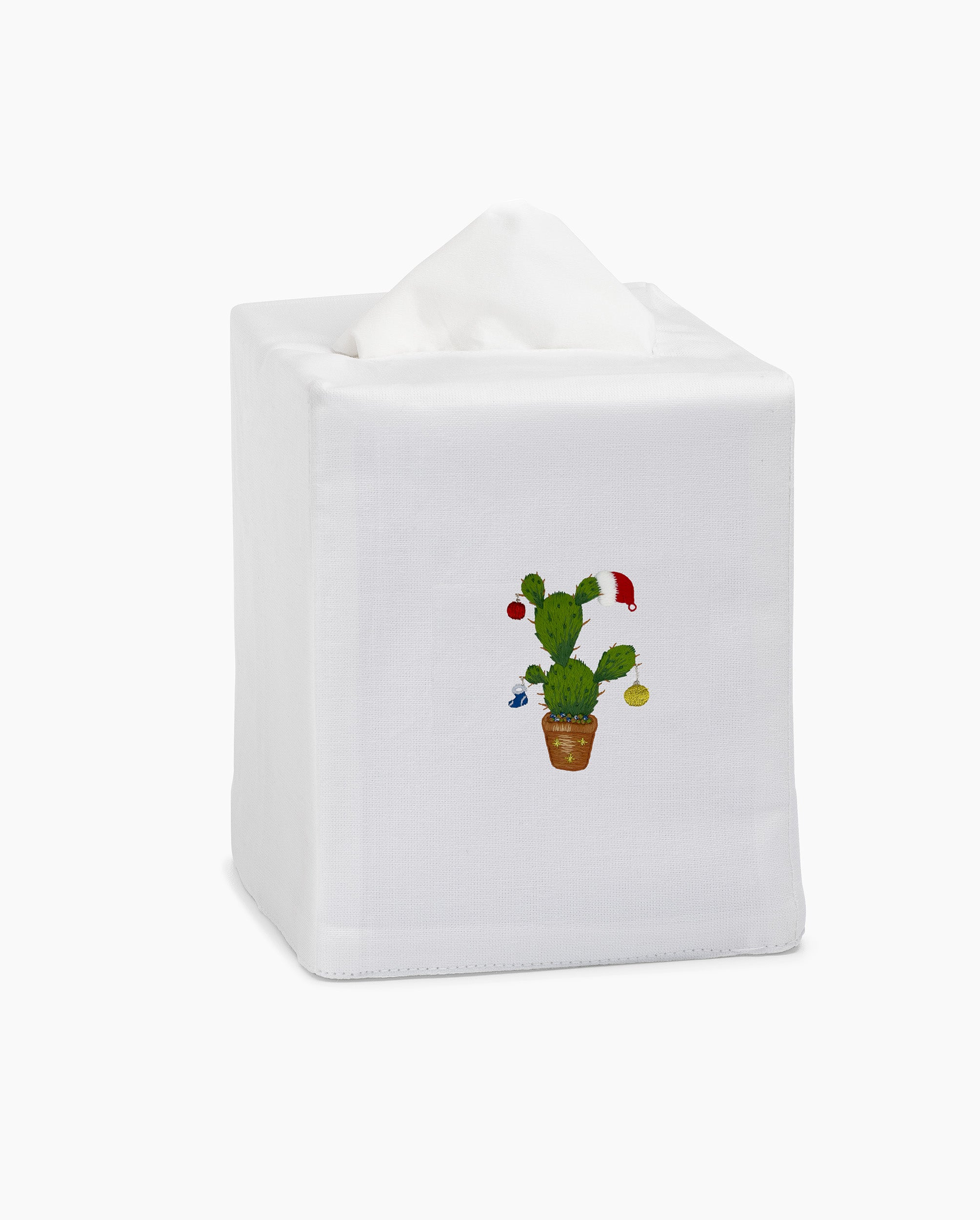 Cactus Christmas Tissue Box Cover - Thumbnail 2