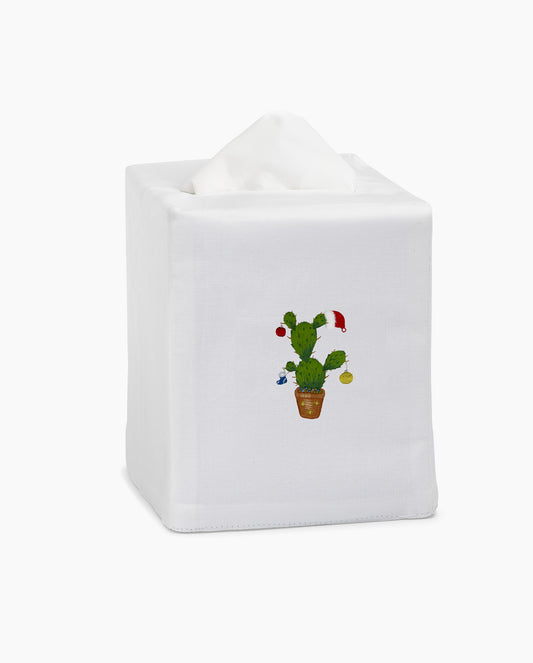 Cactus Christmas Tissue Box Cover