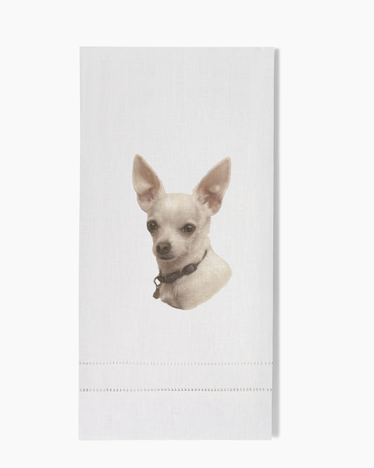 Chihuahua Linen Hand Towel