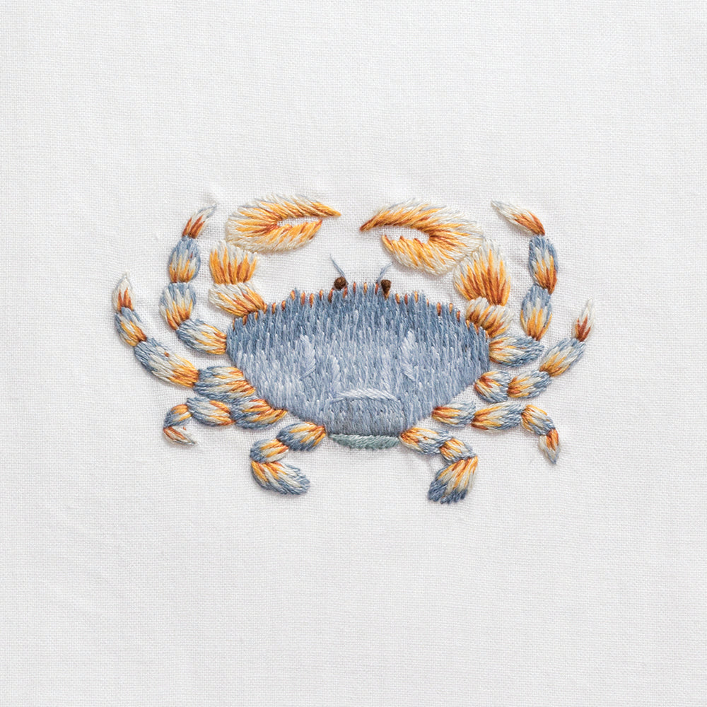 Crab Blue Hand Towel - Thumbnail 5
