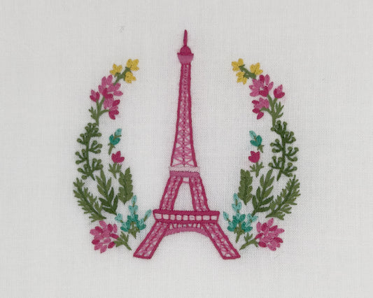 Image of a Henry Handwork Eiffel Floral motif.