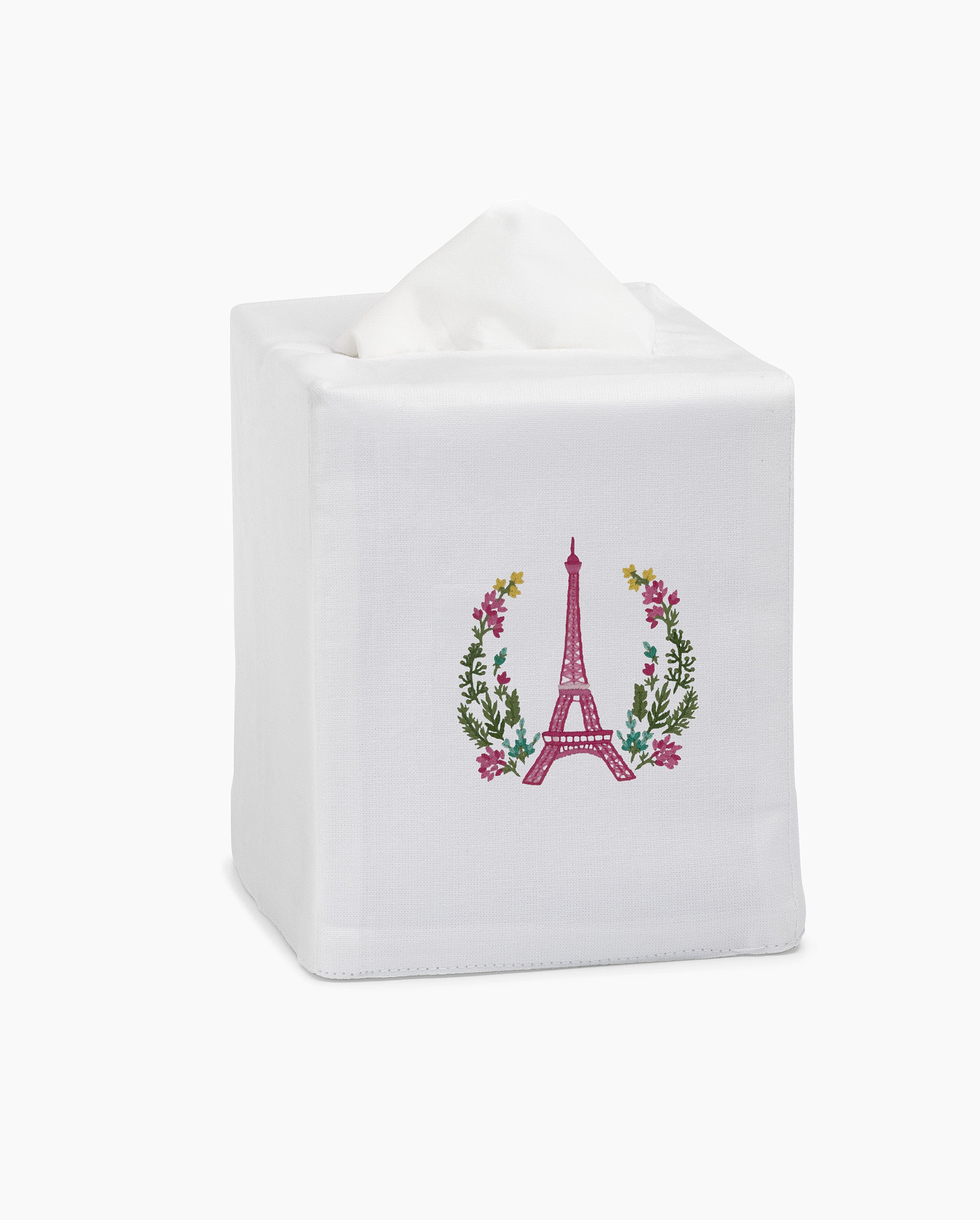 Eiffel Floral Tissue Box Cover