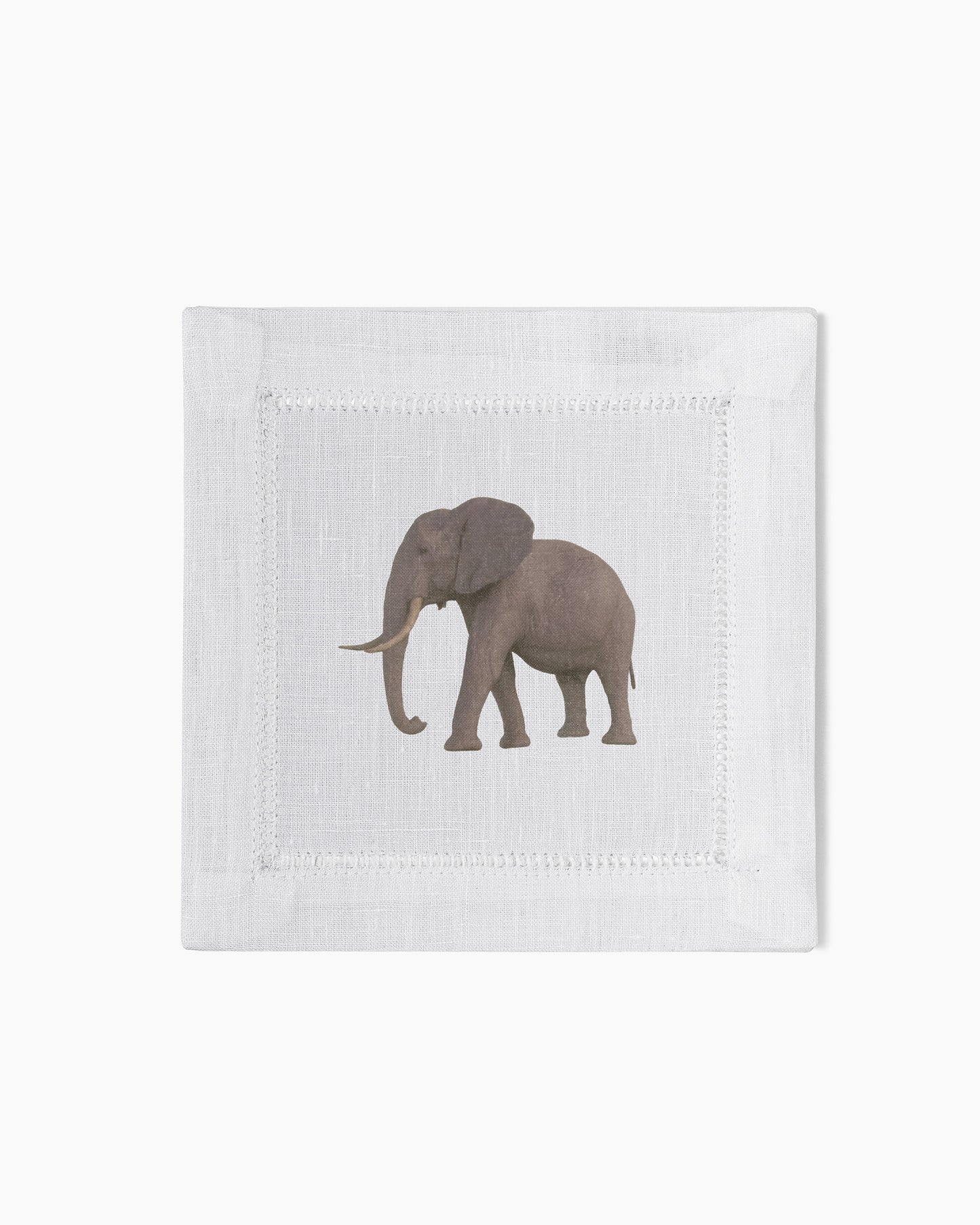 Elephant Linen Cocktail Napkins