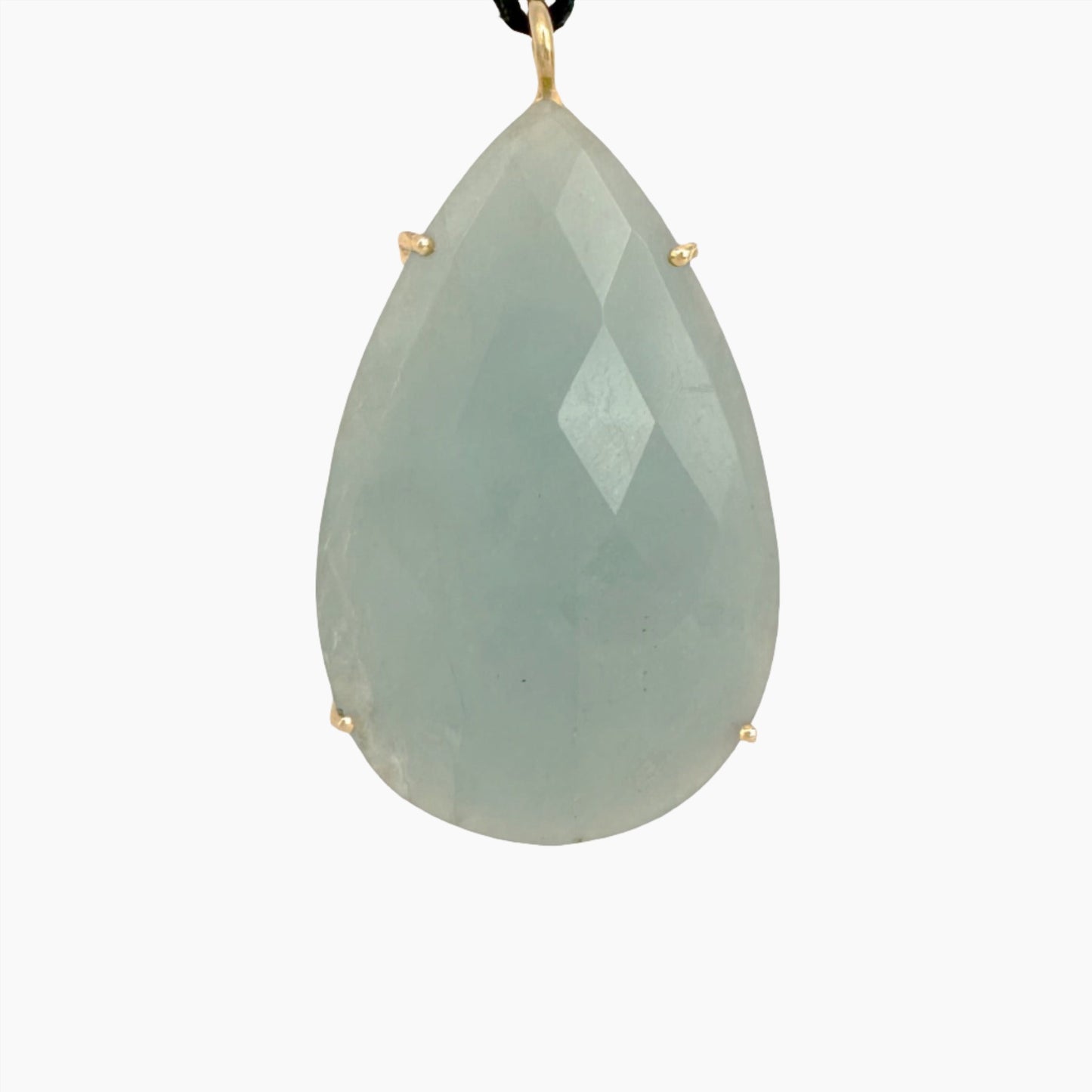 Image of Gemstone Pendant: #03 Aquamarine Pear Cut