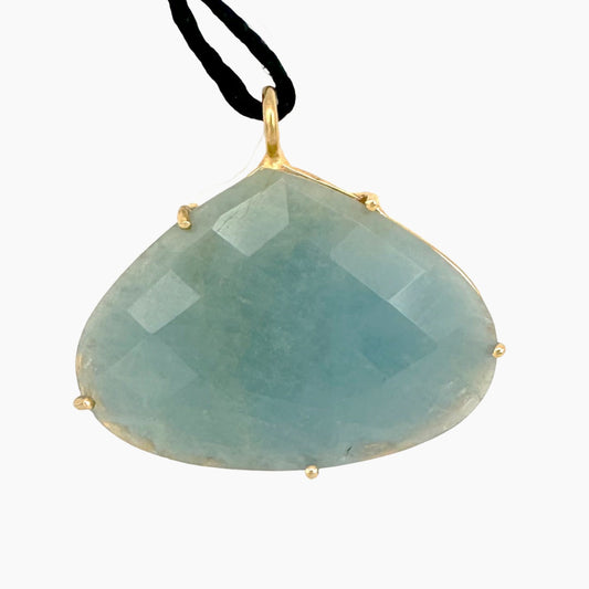 Image of Gemstone Pendant: #05 Aquamarine Cut