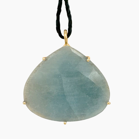 Image of Gemstone Pendant: #06 Aquamarine Cut