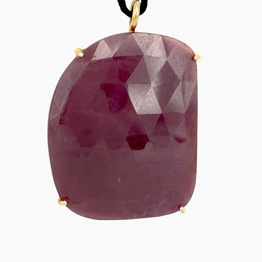 Image of Gemstone Pendant: #105 Ruby Gold