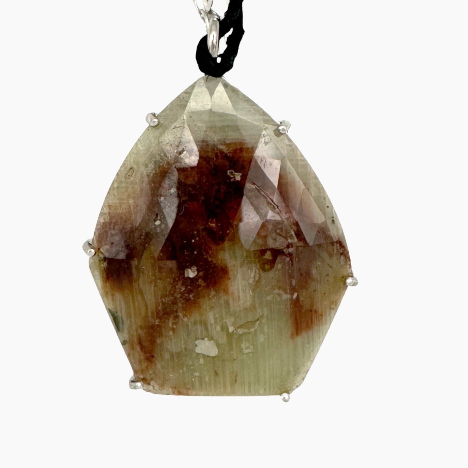 Image of Gemstone Pendant: #117 Sapphire Golden