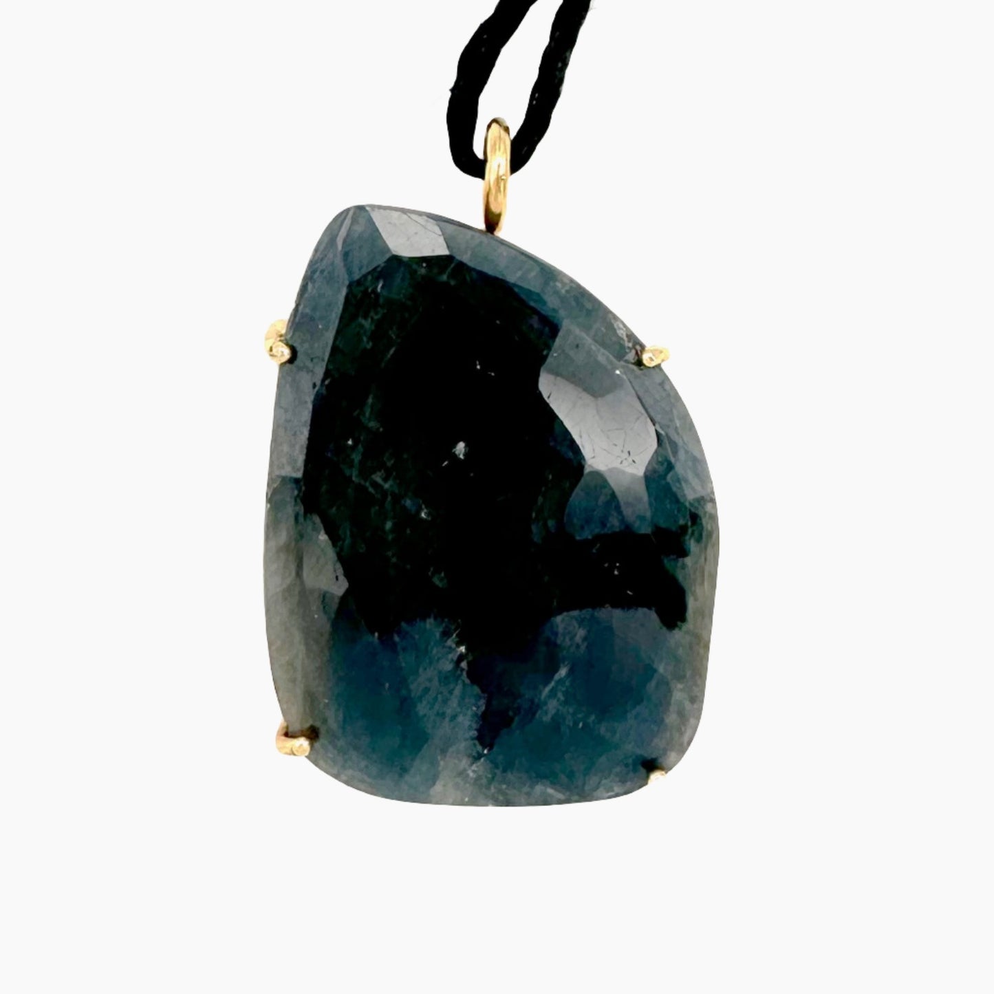 Image of Gemstone Pendant: #119 Sapphire Dark Multi Cut