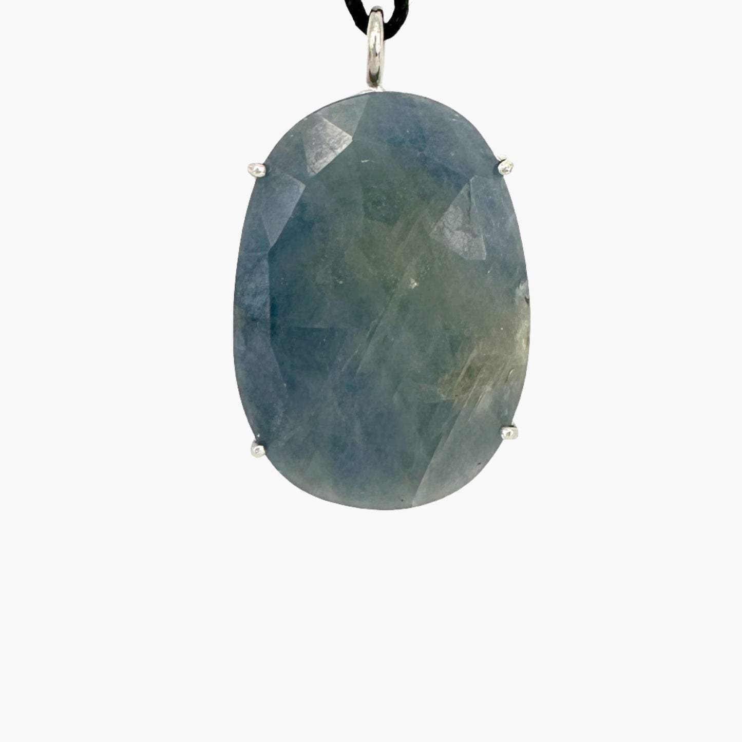 Image of Gemstone Pendant: #120 Sapphire Lt Green Blue