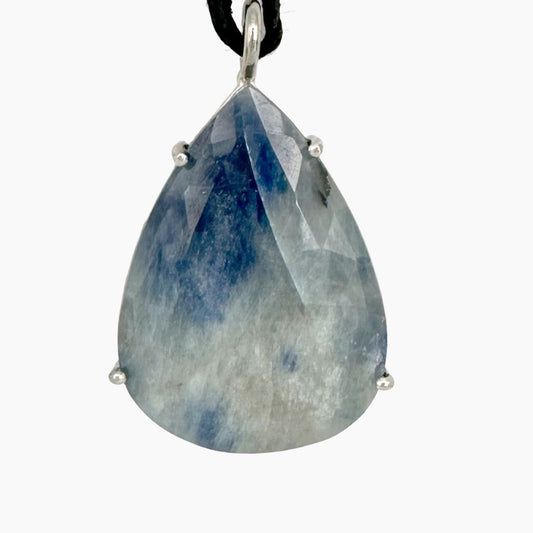 Image of Gemstone Pendant: #121 Sapphire Dk Blue Lt Green