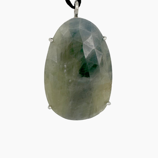 Image of Gemstone Pendant: #122 Sapphire Blue Yellow