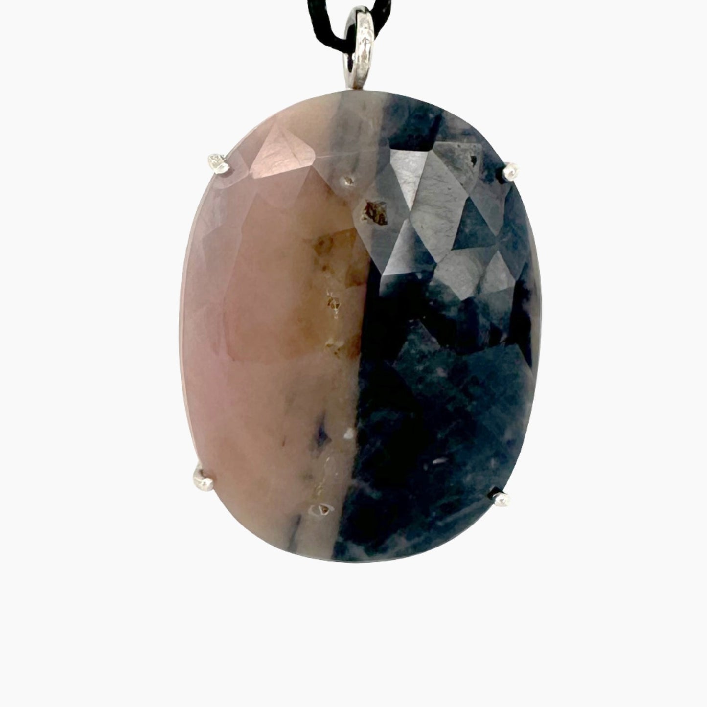 Image of Gemstone Pendant: #123 Sapphire Blue Orange