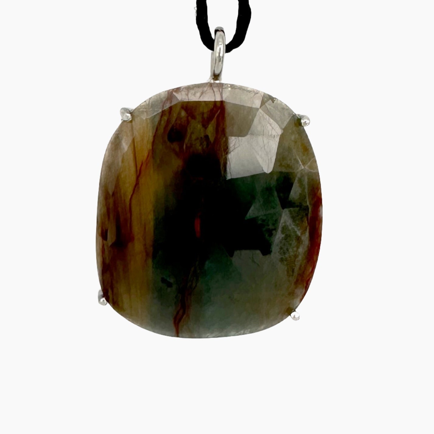 Image of Gemstone Pendant: #125 Sapphire Dk Multi