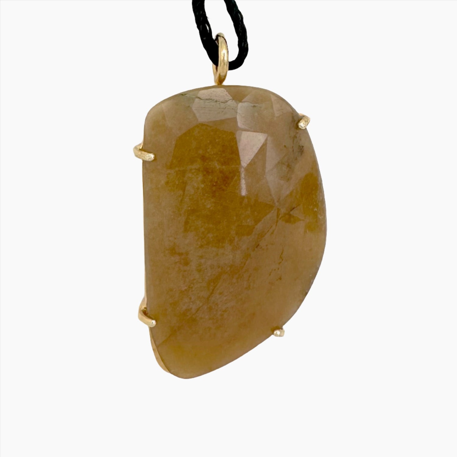 Image of Gemstone Pendant: #136 Sapphire Orange Cut