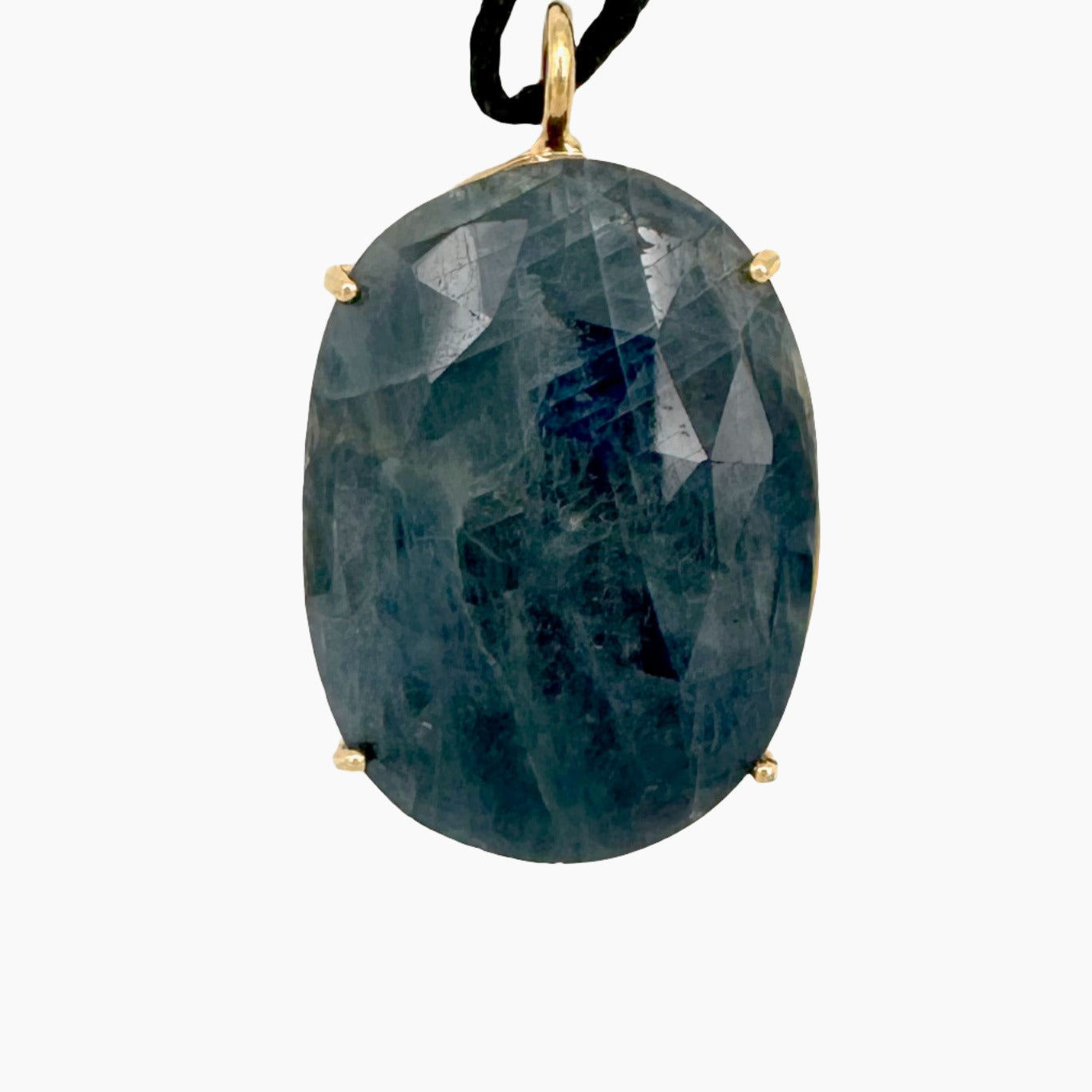 Image of Gemstone Pendant: #137 Sapphire Blue Cut