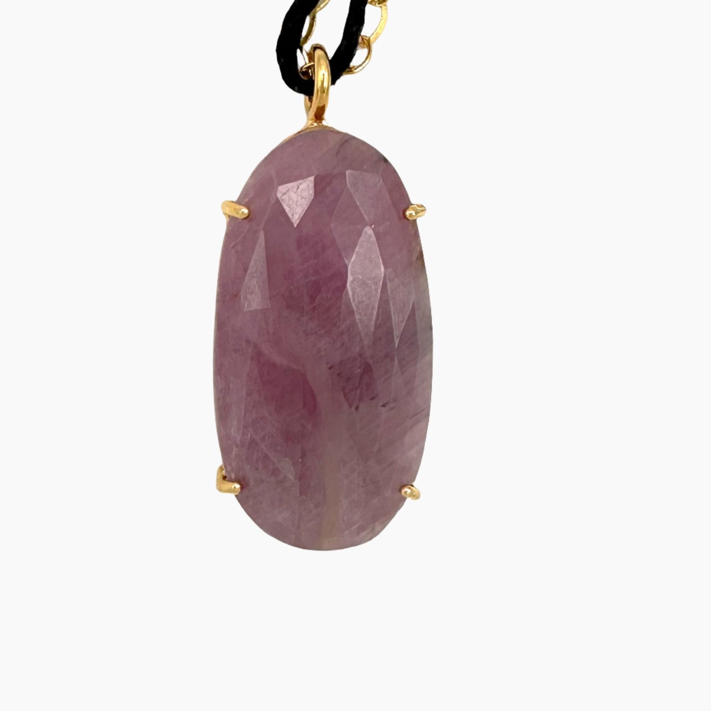 Image of Gemstone Pendant: #138 Sapphire Pink Cut