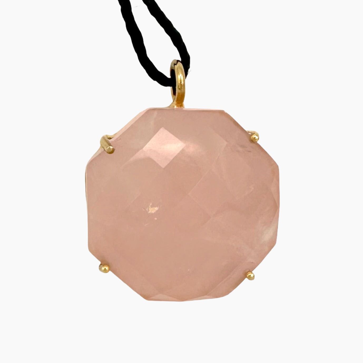 Image of Gemstone Pendant: #23 Rose Quartz Cut