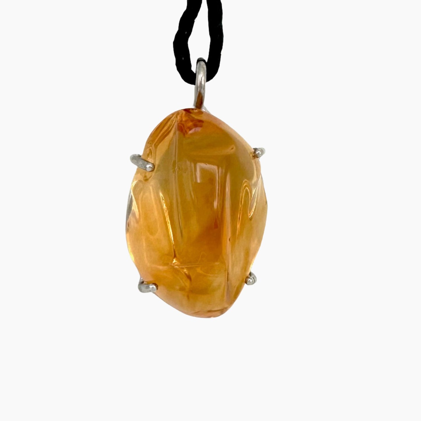 Image of Gemstone Pendant: #48 Citrine Silver