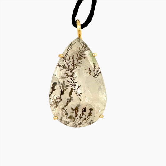 Image of Gemstone Pendant: #72 Gold Rutilated Quartz